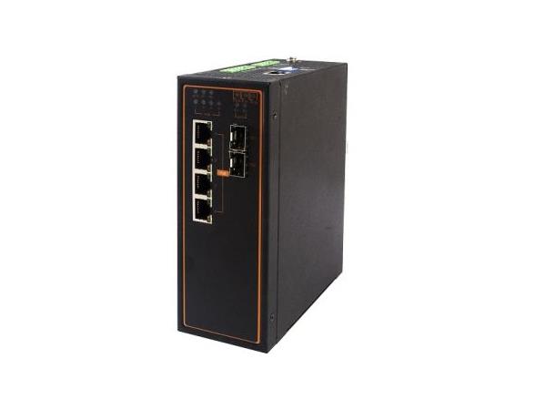 ATOP 6-Port Managed Ethernet Switch 4xRJ45 100Mbit, 2xSFP 1000mbit
