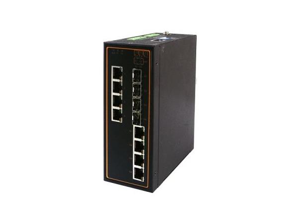 ATOP 8 Port Managed Ethernet Switch 4xRJ45 100Mbit PoE 4xSFP 1000mbit 