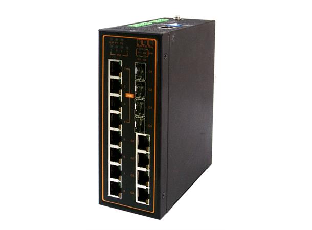 ATOP 12-Port Managed Ethernet Switch 8xRJ45 100Mbit, 4xSFP 1000mbit