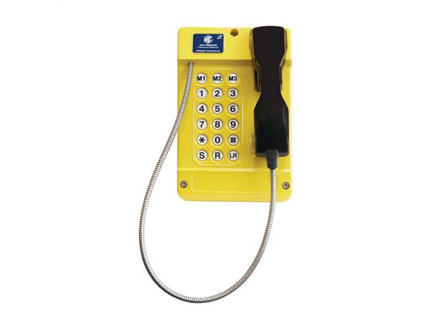 Commander Analogue,18 button, steel cord Yellow, IP65