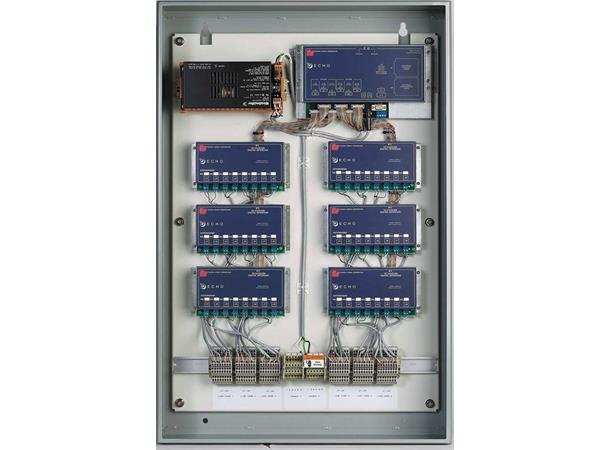 Echo sentral (16 port) med UHF interface 4 kortposisjoner - 600 x 1200 x 400 skap