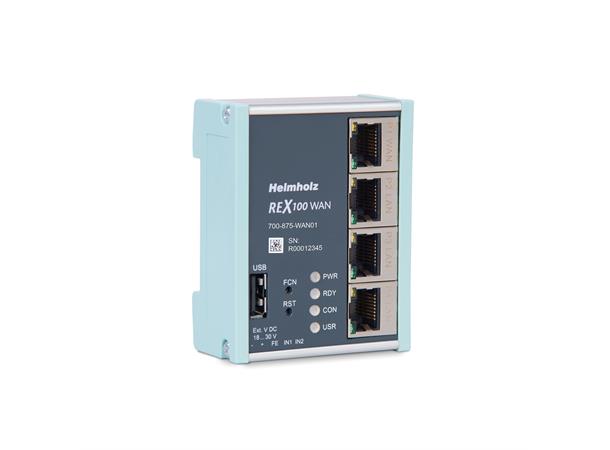 Helmholz REX 100 WAN, Ethernet-Router 3x LAN (Switch) / 1x WAN port