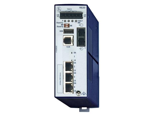 OpenRail RS20 3xTX-RJ 1xFX(SM-SC) 0-60°C 9,6-60VDC Professonal