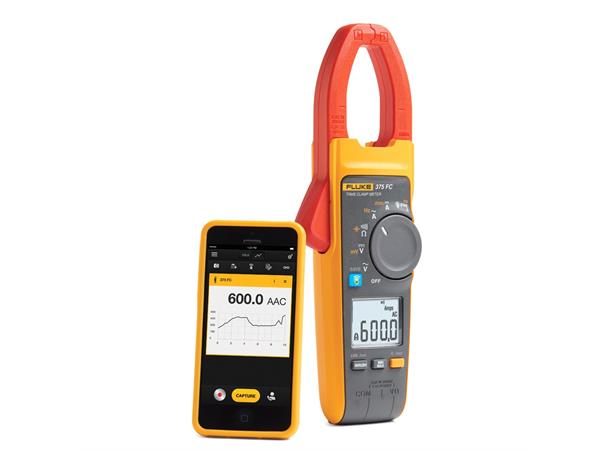 FLUKE 375 FC 600A AC/DC trådløs strømtang, sann RMS