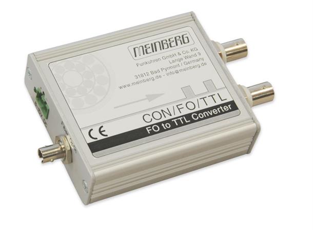Meinberg CON/FO/TTL fiber converter 1x fiber MM (ST) input, 2x TTL (BNC) out
