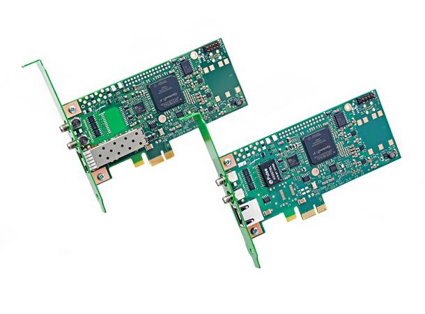 Oregano syn1588® PCIe NIC SFP OCXO PPS, prog.freq, GPS datastream, IRIG-B