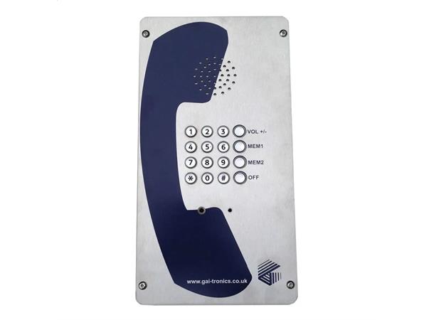 Sentinel 16 btn Help Point Analogue Stainless steel faceplate, IP65