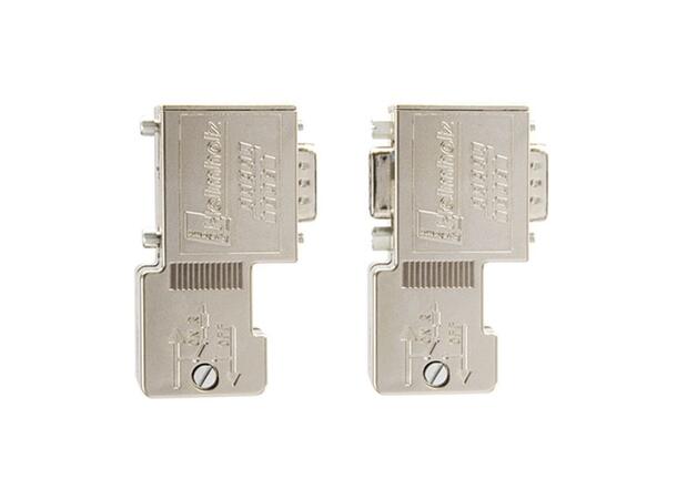 PROFIBUS Connector 90°, without prog. Without prog. device connector, screw