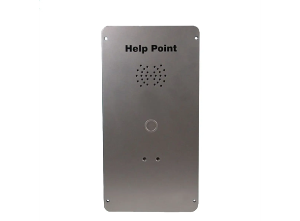 VR 1 button help point - VoIP Handsfree - Grey metal faceplate - IP65