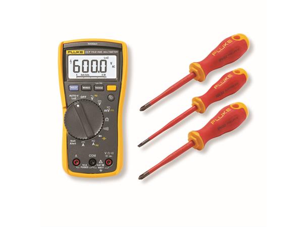 Fluke IB117M, Fluke-117 med 5 isolerte skrutrekkere