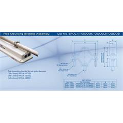 Chalmit Pole mounting bracket 58/62 diam For PRGE Protecta (2 stk)