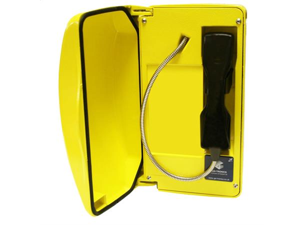 Titan VoIP, 0 button, steel cord Yellow, IP66 with door closed