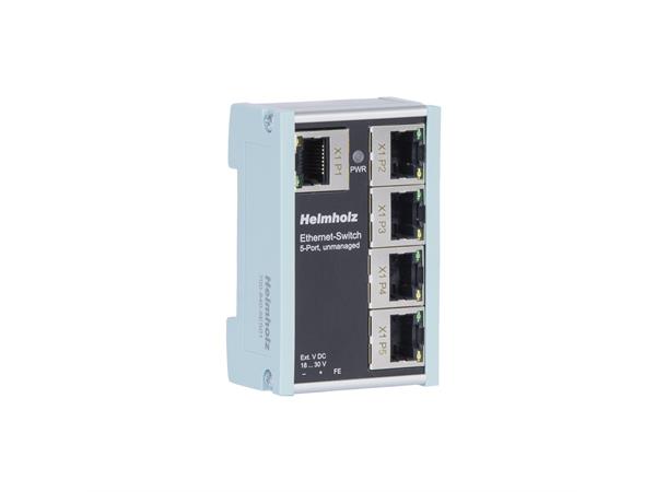 Ethernet-Switch 5-port, unmanaged 10/100 MBit for din-rail
