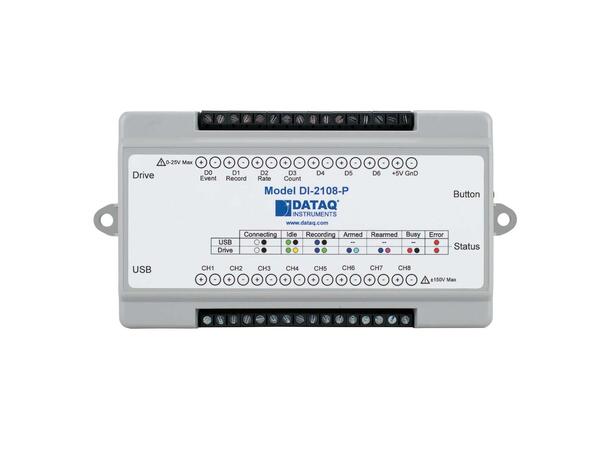 Dataq DI-2108-P High power USB DAQ 6-bit resolution, 160,000 S/s,