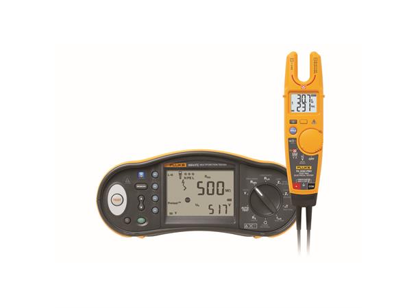 Fluke 1664FC SCH/T6Pro, Install.tester med T6-1000PRO elektrotester kit, Schuko
