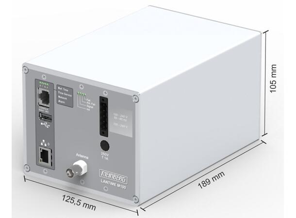 Meinberg LANTIME M150/GPS, DIN-rail Inkl. GPS antenne og 20m RG58 kabel