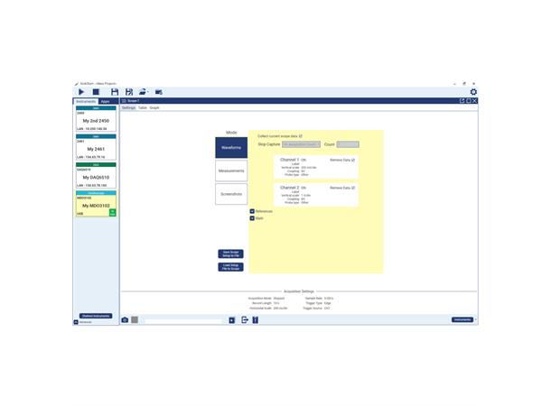 Tektronix Keithley KickStart software Quickstart software for instrumentation