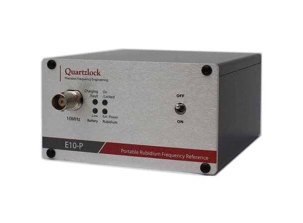 Quartzlock E10-P Rubidium Frequency Ref Rechargeable Atomic Clock with 10MHz