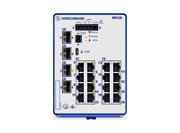 Hirschmann BOBCAT 16xTX, 4xSFP BRS30-1604OOOO-STCZ99HHSEAXX.X.XX
