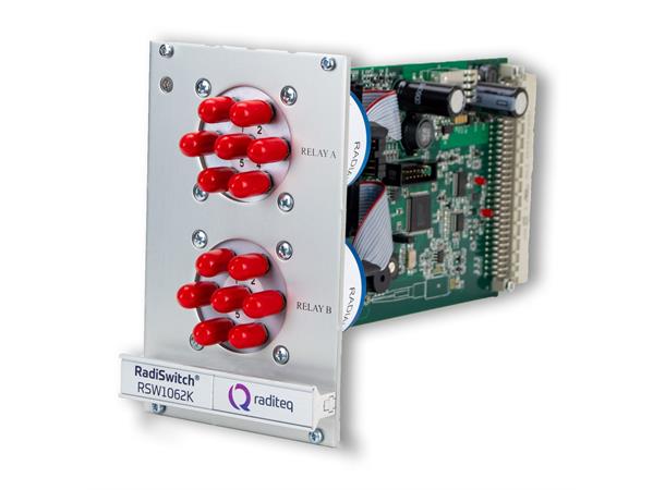 RadiSwitch RF switch plug-in card 1x SP6T - SMA 18GHz