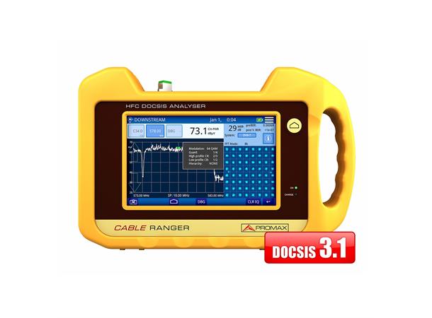 PROMAX CABLE RANGER 3.1 Hybrid DOCSIS 3.1 / HFC touchscreen anal
