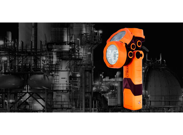 Adalit Torch LED IL.300 Recharg w/magnet Ex Zone 1, with EM functionality Orange