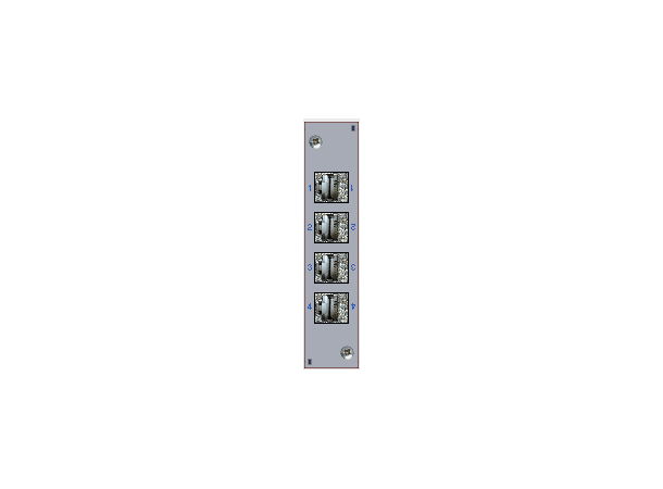 MIPP Patch panel DIN-mount, NO HOUSING! MIPP/XX/CSA4, only module