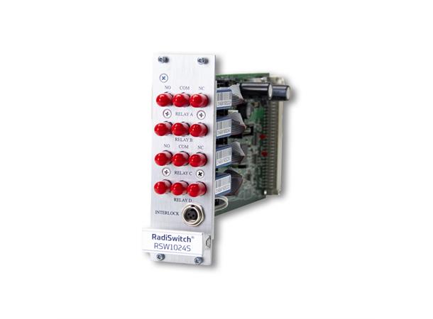 RadiSwitch RF switch plug-in card 1x SPDT - Ntype 12.4 GHz