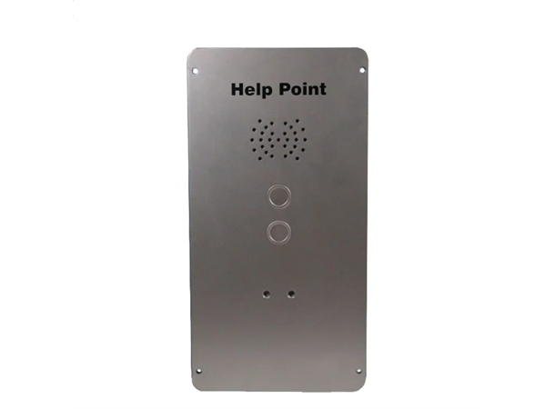 VR 2 button help point - VoIP Handsfree - Grey metal faceplate - IP65