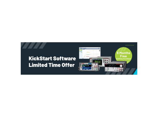 KickStart 6 months software suite FREE! with purchase  DMM, DAQ, SMU, AFG or PSU