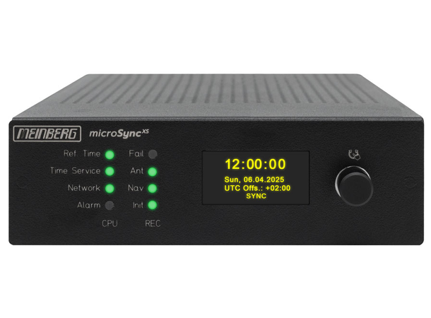 microSync XS, GPS, HQ oscillator 8 node PTP license, with display