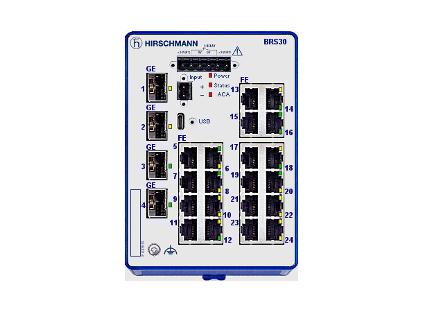 Hirschmann BOBCAT 20xTX, 4xSFP BRS30-2004OOOO-STCUY9HHSESXX.X.XX
