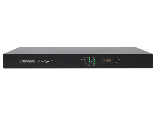 microSync TRX, GNSS, DHQ oscillator PTP, NTP, 4xSFP, display, broadcast